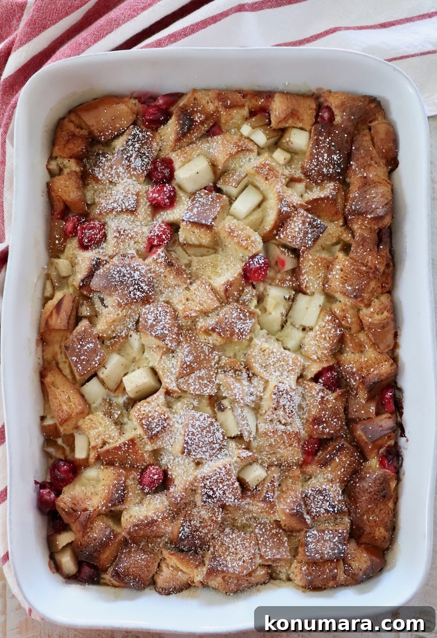 baked french toast in a casserole dish