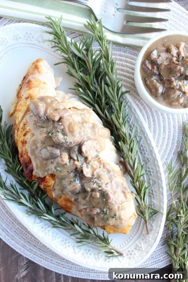 Roasted Turkey Breast with Blue Cheese and Mushroom Gravy 8 Roasted Turkey Breast with Blue Cheese Mushroom Gravy Recipe