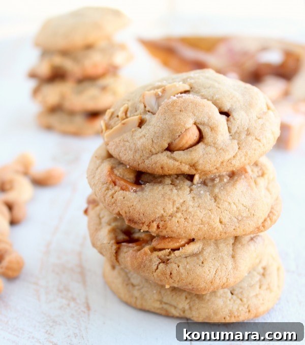 Salted Caramel Cashew Cookies