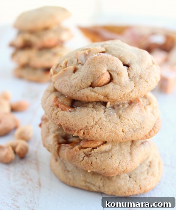 Salted Caramel Cashew Cookies
