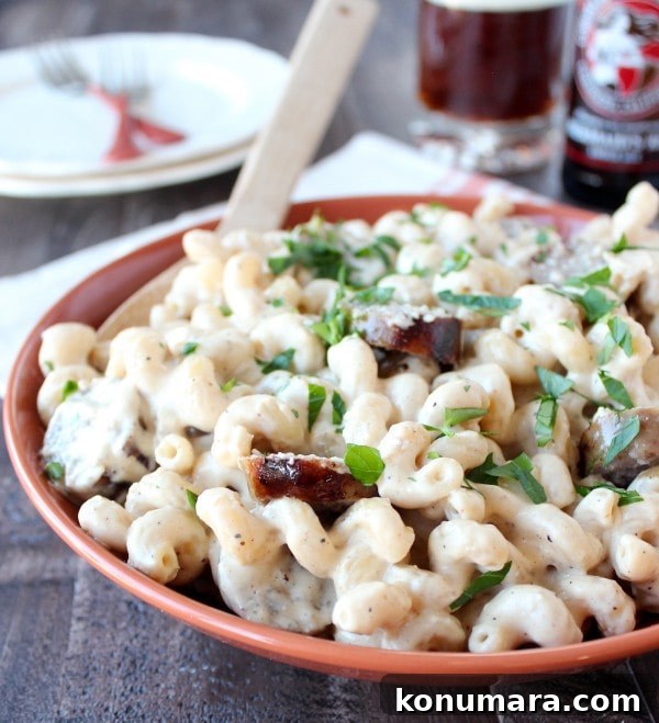 Bratwurst Beer Mac and Cheese Recipe