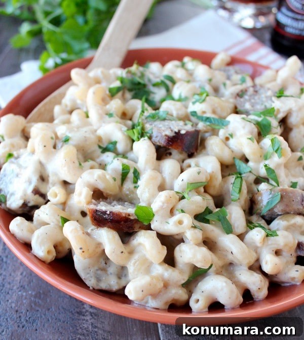 Bratwurst Beer Mac and Cheese Recipe