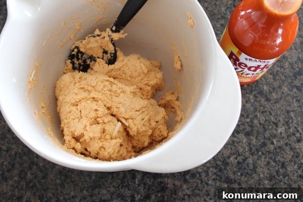 Buffalo Cheddar Biscuits Recipe 4 biscuit dough with buffalo sauce and cheddar cheese