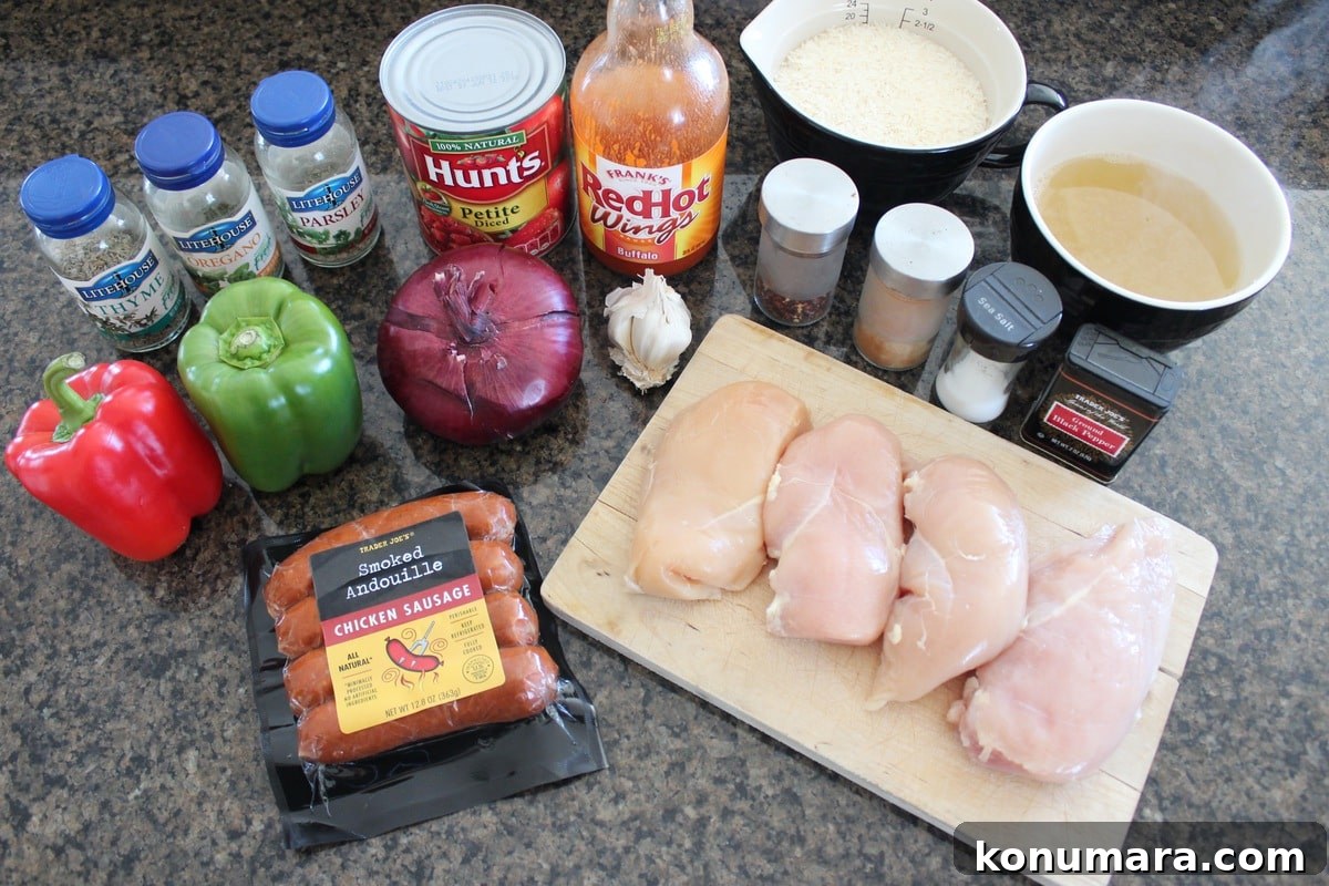 Slow Cooker Jambalaya Recipe Ingredients