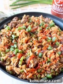 Sriracha Steak Fried Rice Recipe