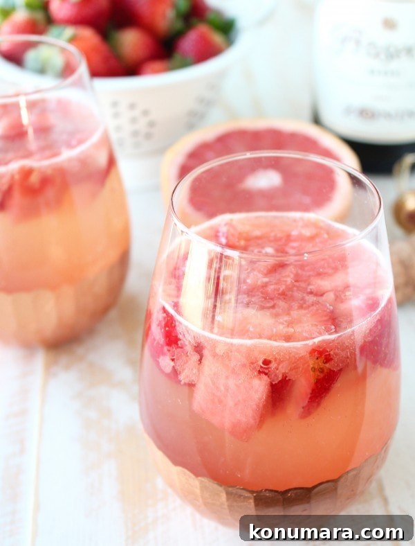 Sparkling Grapefruit Watermelon Sangria Recipe