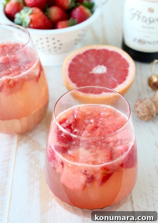 Sparkling Grapefruit Watermelon Sangria Recipe