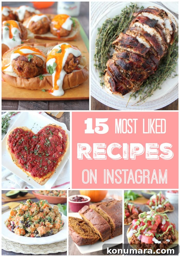 15 Most Liked Recipes on @WhitneyBond Instagram
