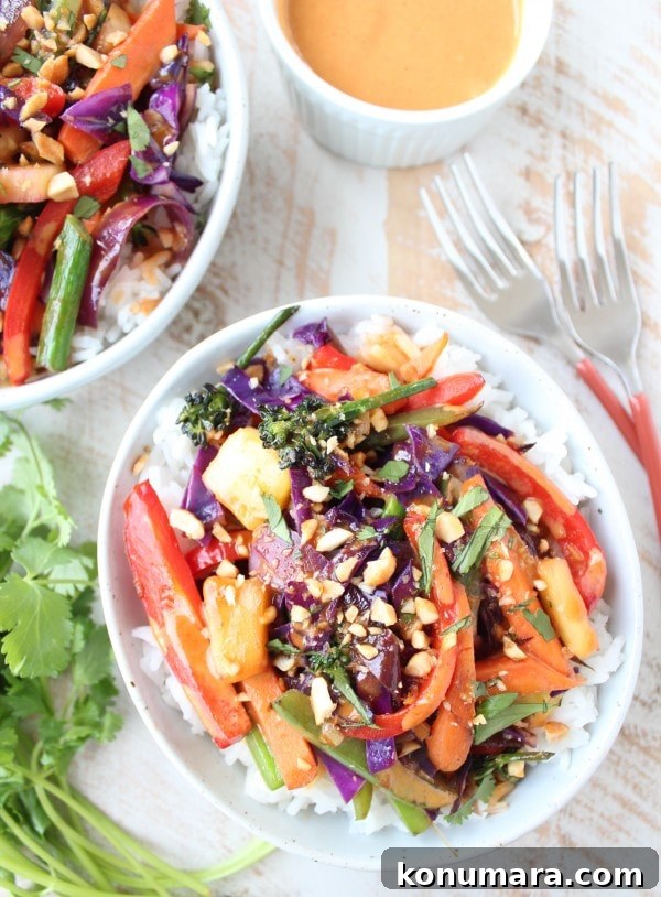 Thai Peanut and Pineapple Veggie Rice Bowl 7 Thai Peanut Veggie Rice Bowl