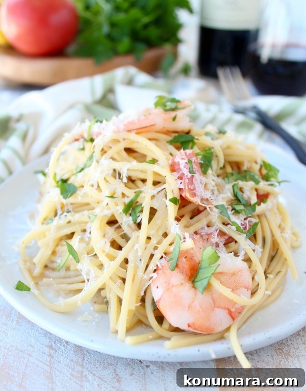 One-Pot Creamy Tuscan Shrimp Scampi Pasta Recipe 11 One Pot Tuscan Shrimp Scampi Pasta Recipe