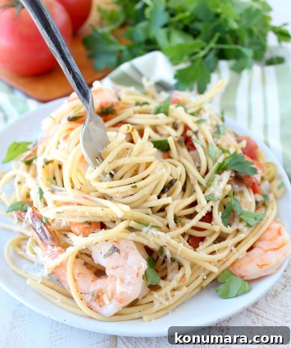 One-Pot Creamy Tuscan Shrimp Scampi Pasta Recipe 3 One Pot Tuscan Shrimp Scampi Pasta Recipe