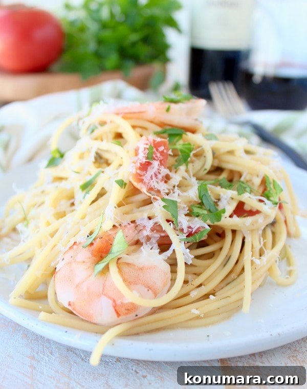 One-Pot Creamy Tuscan Shrimp Scampi Pasta Recipe 4 One Pot Tuscan Shrimp Scampi Recipe