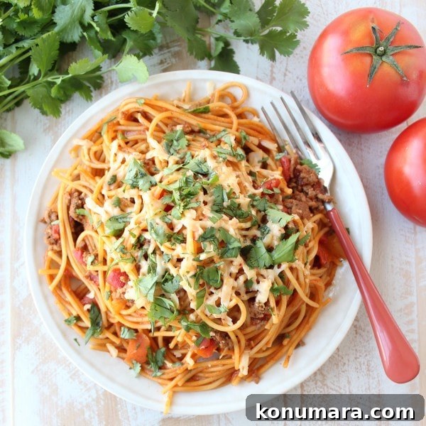 One Pot Buffalo Taco Spaghetti Recipe