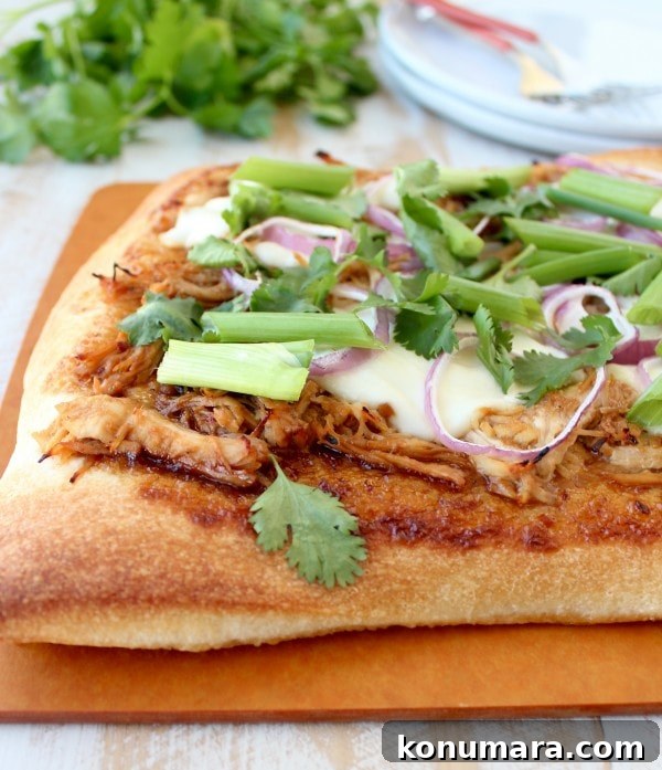 Korean BBQ Chicken Pizza