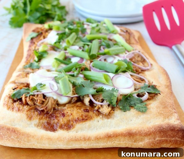 Korean BBQ Chicken Pizza