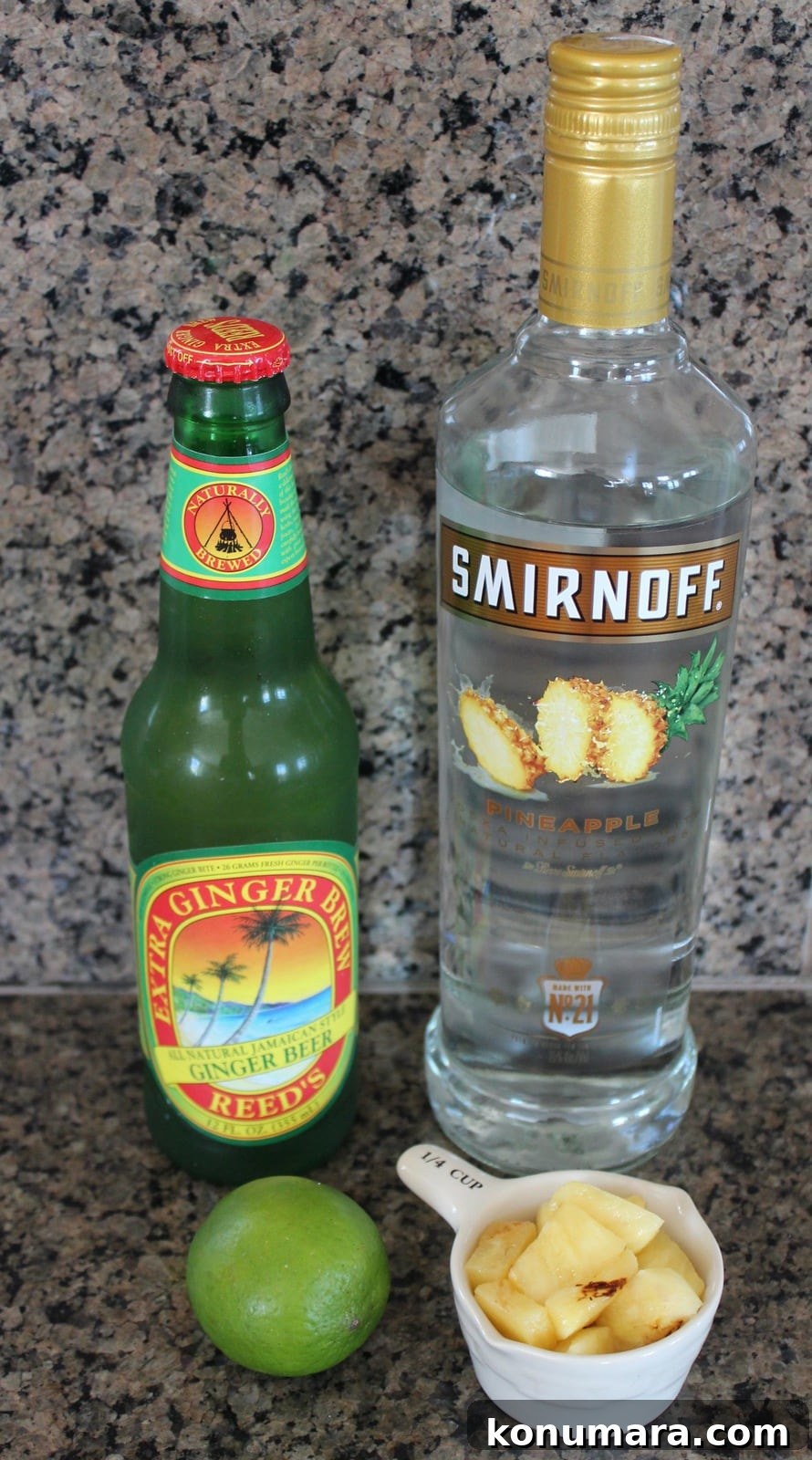 Grilled Pineapple Moscow Mule Ingredients