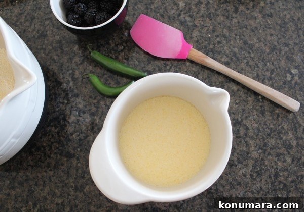 Blackberry Serrano Cornbread Recipe