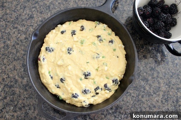 Blackberry Serrano Cornbread Recipe