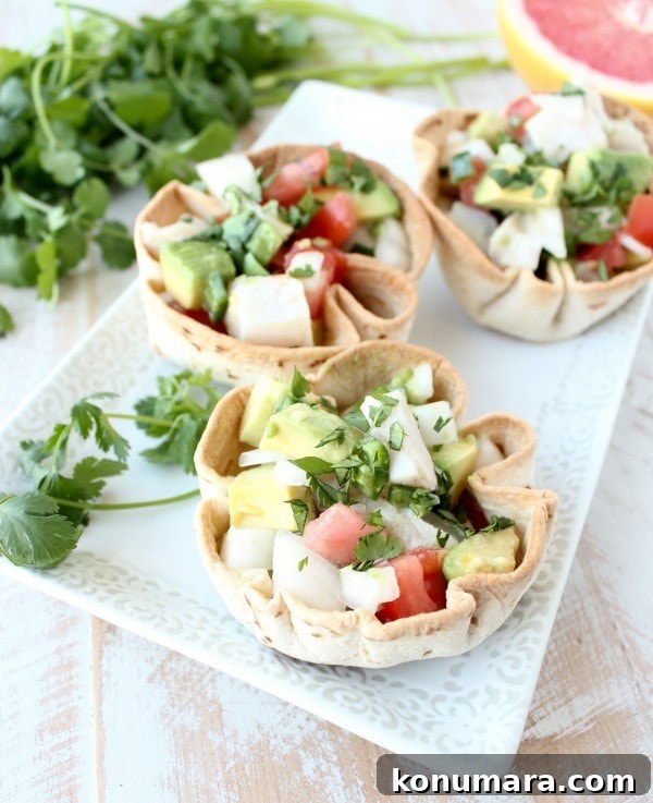 Ceviche Taco Bowl Recipe with Lime and Avocado 4 Ceviche Taco Bowls Recipe