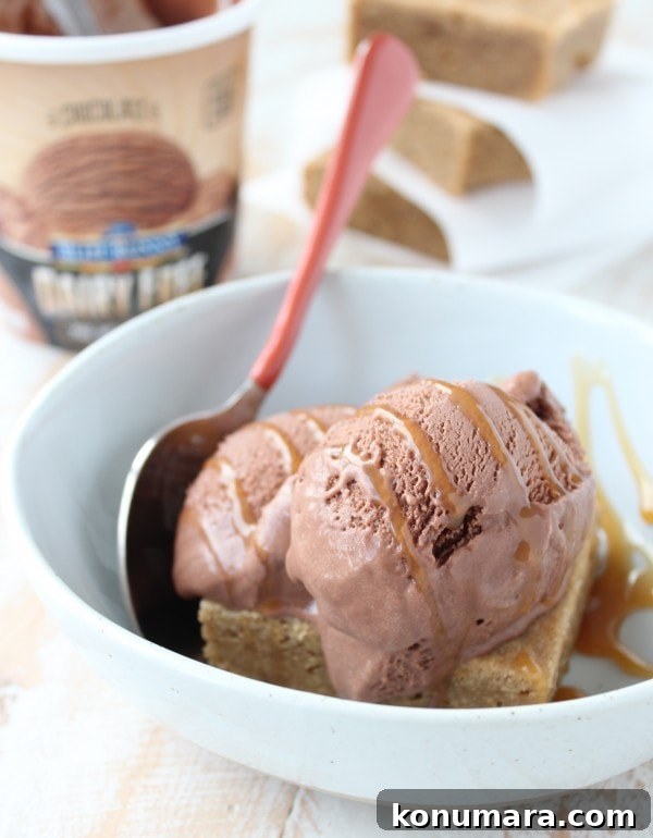 Sea Salt Blondie Sundae