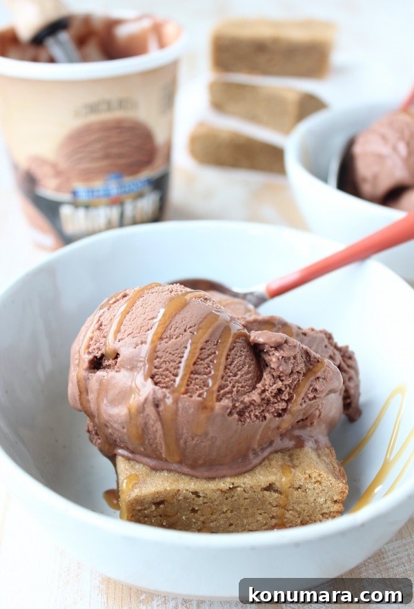 Sea Salt Blondie Sundae
