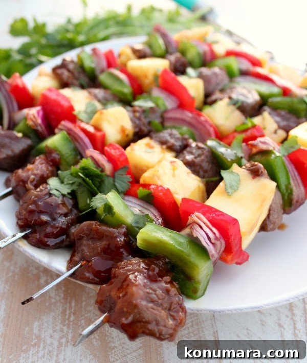 Teriyaki Pineapple Steak Shish Kabob Recipe
