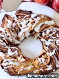 S'mores Cinnamon Rolls with Toasted Marshmallow and Chocolate 7 Cinnamon Roll Wreath with Apples