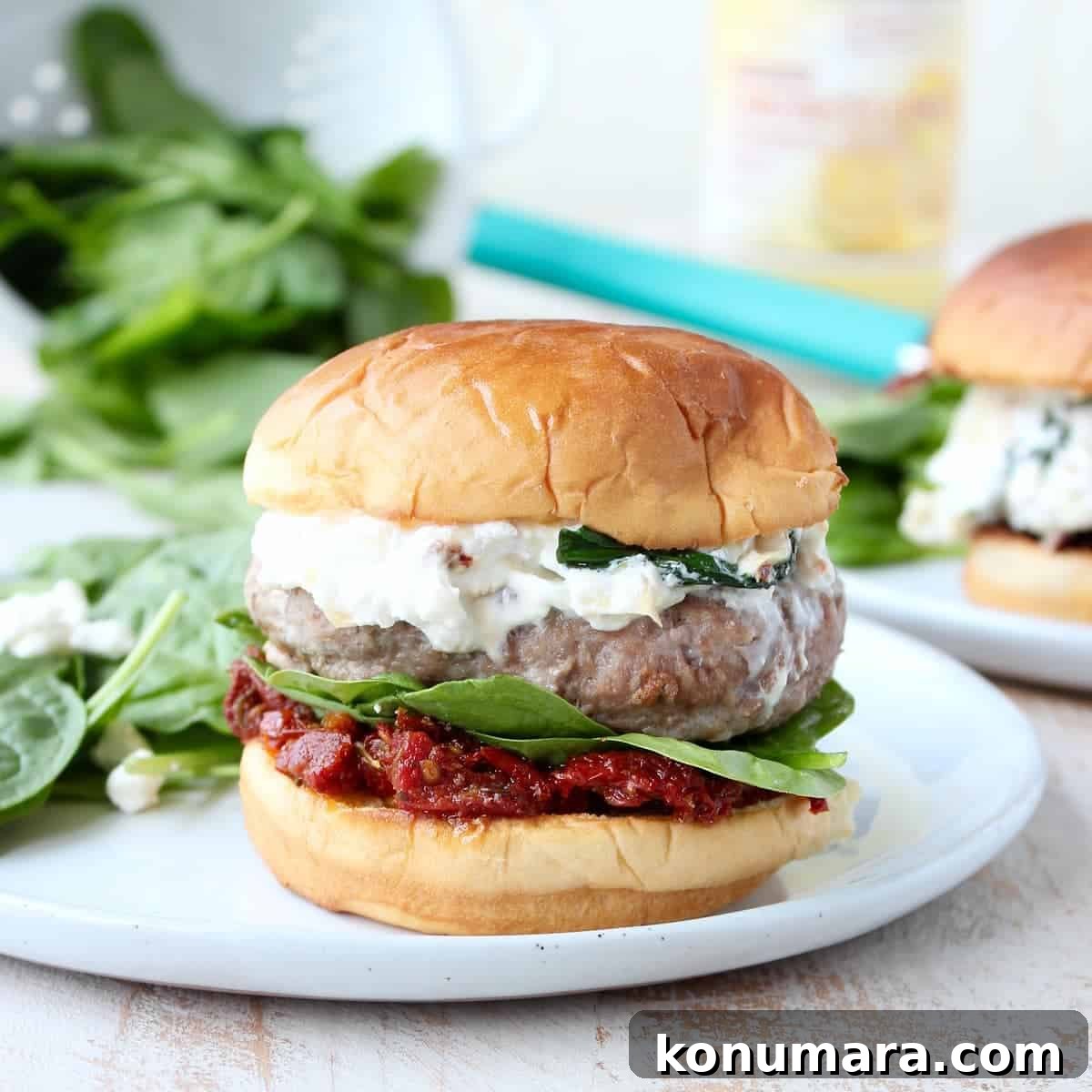 Spinach and Artichoke Turkey Burger Recipe 2 Spinach Artichoke Turkey Burgers