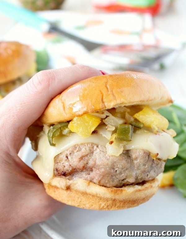 Juicy Hawaiian Turkey Burgers with Pineapple and Teriyaki 3 Hawaiian Turkey Burger Recipe