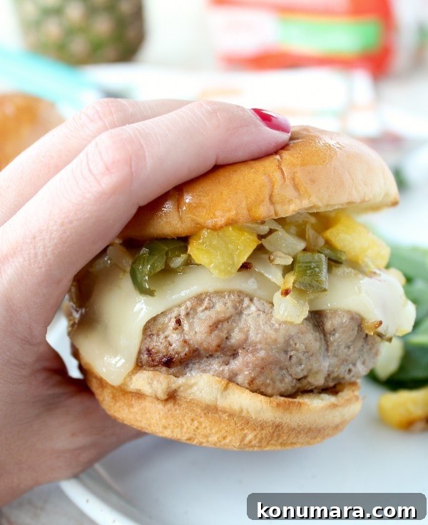 Juicy Hawaiian Turkey Burgers with Pineapple and Teriyaki 6 Hawaiian Turkey Burgers