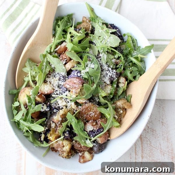 Pesto Smashed Potato Salad Recipe 4 Baked garlic parsley smashed potatoes with pesto and arugula