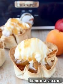 Crock Pot Dessert Fruit Taco Cups