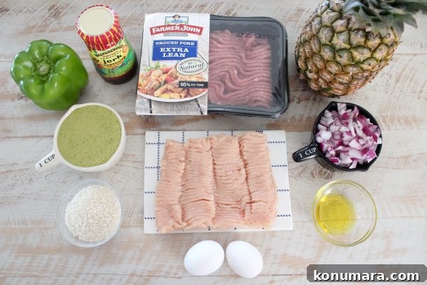 Spicy Caribbean Jerk Chicken and Pork Meatballs 4 Jerk Chicken & Pork Meatball Ingredients