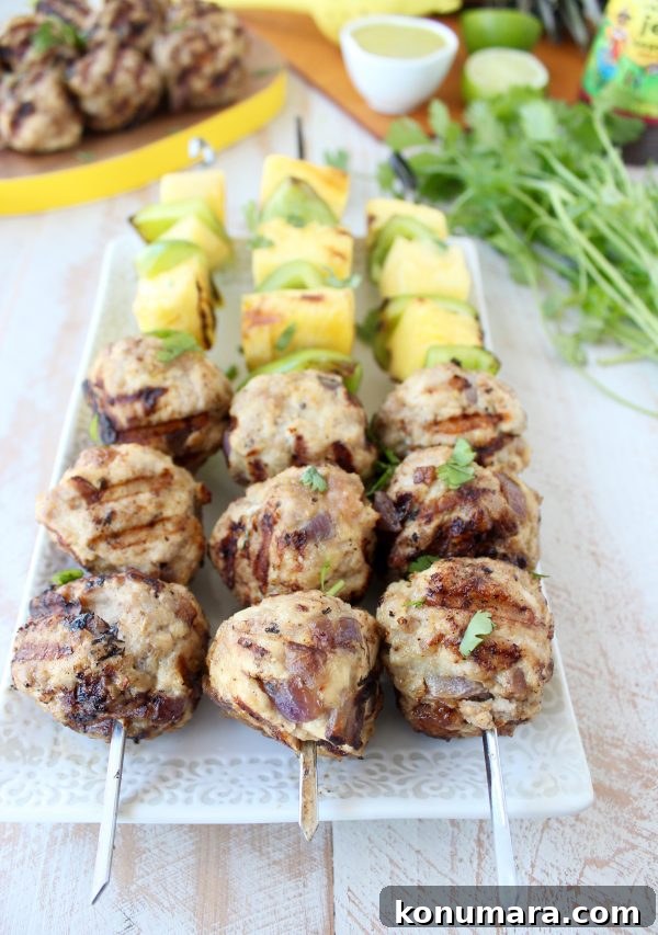 Spicy Caribbean Jerk Chicken and Pork Meatballs 7 Jerk Chicken & Pork Meatball Skewers