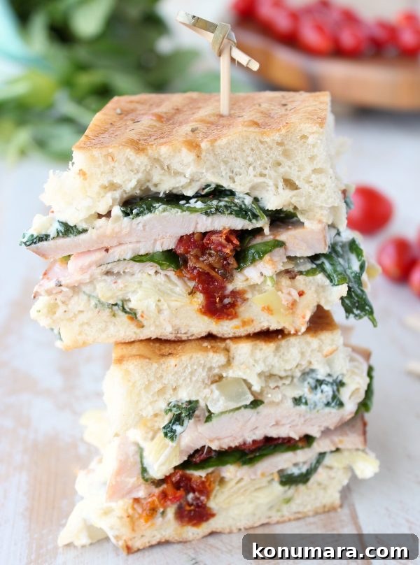 Spinach Artichoke Turkey Panini Recipe