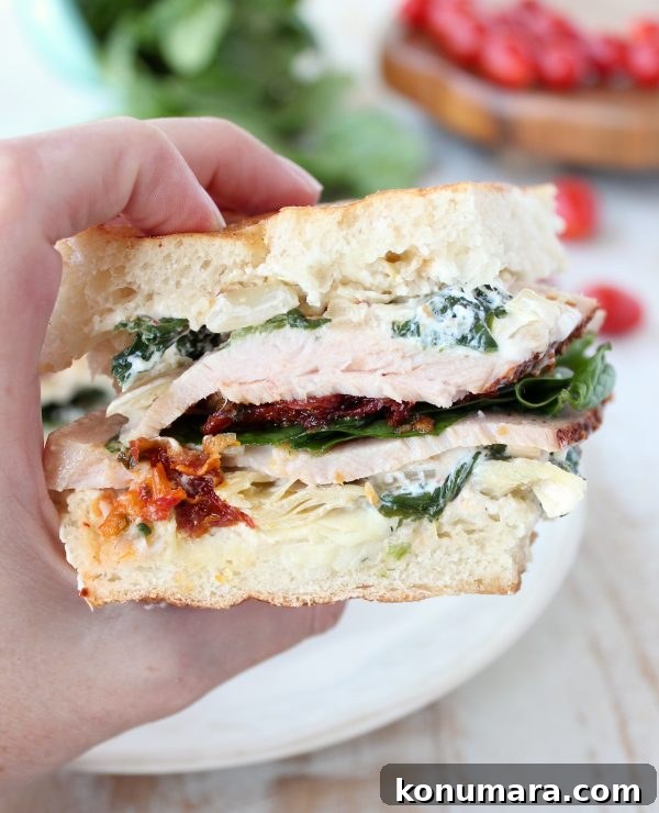 Spinach Artichoke Turkey Panini Recipe