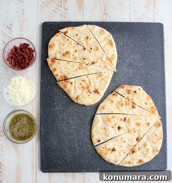 Naan Pizza Rolls Recipe