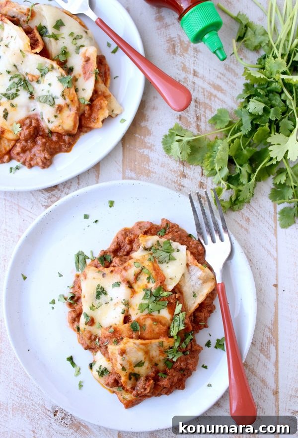 Skillet Sriracha Beef Enchiladas Recipe 2 30 Minute Skillet Sriracha Beef Enchiladas Recipe | WhitneyBond.com