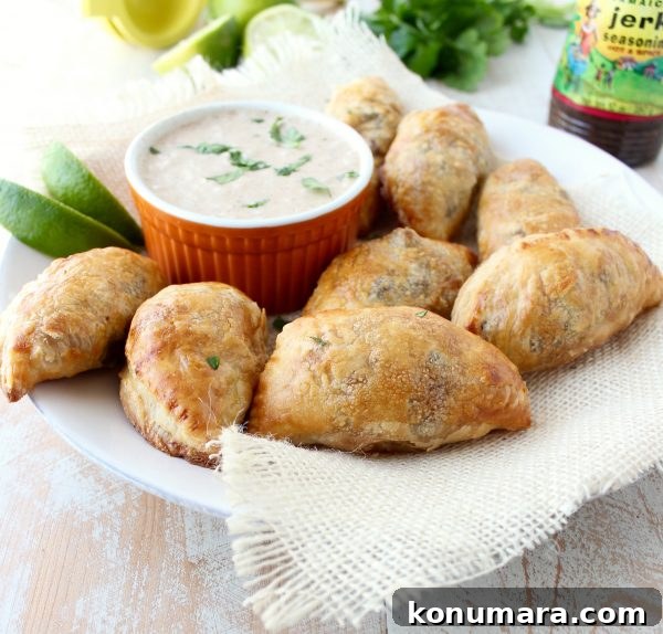 How to Make Jamaican Jerk Beef Patties 2 Jamaican jerk seasoned beef patties are a popular dish in Jamaica. In this recipe, the patties are made into the perfect size for a party appetizer!