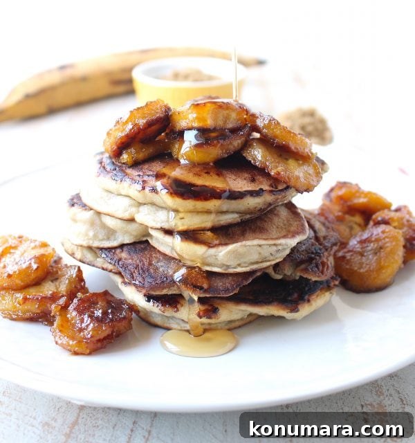 Caramelized Plantain Pancakes