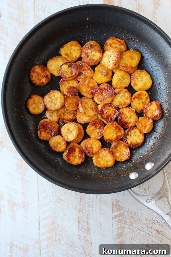 Stack of plantain pancakes