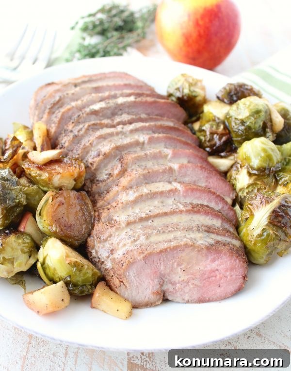 Chipotle Apple-Glazed Pork Loin Recipe 2 A boneless pork loin is cooked in a delicious combination of chipotle, nutmeg, cloves, maple syrup & apple juice in a sous vide or slow cooker.