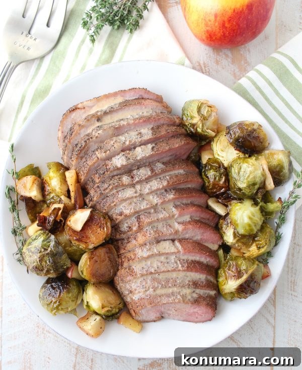 Chipotle Apple-Glazed Pork Loin Recipe 3 A boneless pork loin is cooked in a delicious combination of chipotle, nutmeg, cloves, maple syrup & apple juice in a sous vide or slow cooker.