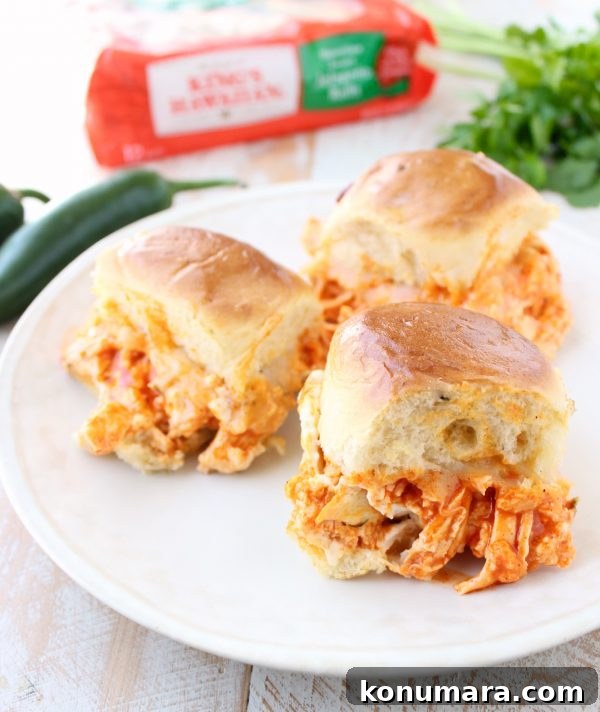 Jalapeno Buffalo Chicken Dip Sliders for Game Day 8 Turn delicious Buffalo Chicken Dip into tasty sliders with a kick in this recipe for Jalapeño Buffalo Chicken Dip Sliders!