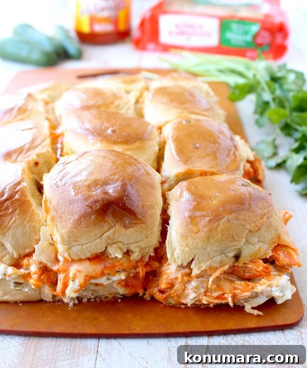 Jalapeno Buffalo Chicken Dip Sliders for Game Day 4 Turn delicious Buffalo Chicken Dip into tasty sliders with a kick in this recipe for Jalapeño Buffalo Chicken Dip Sliders!
