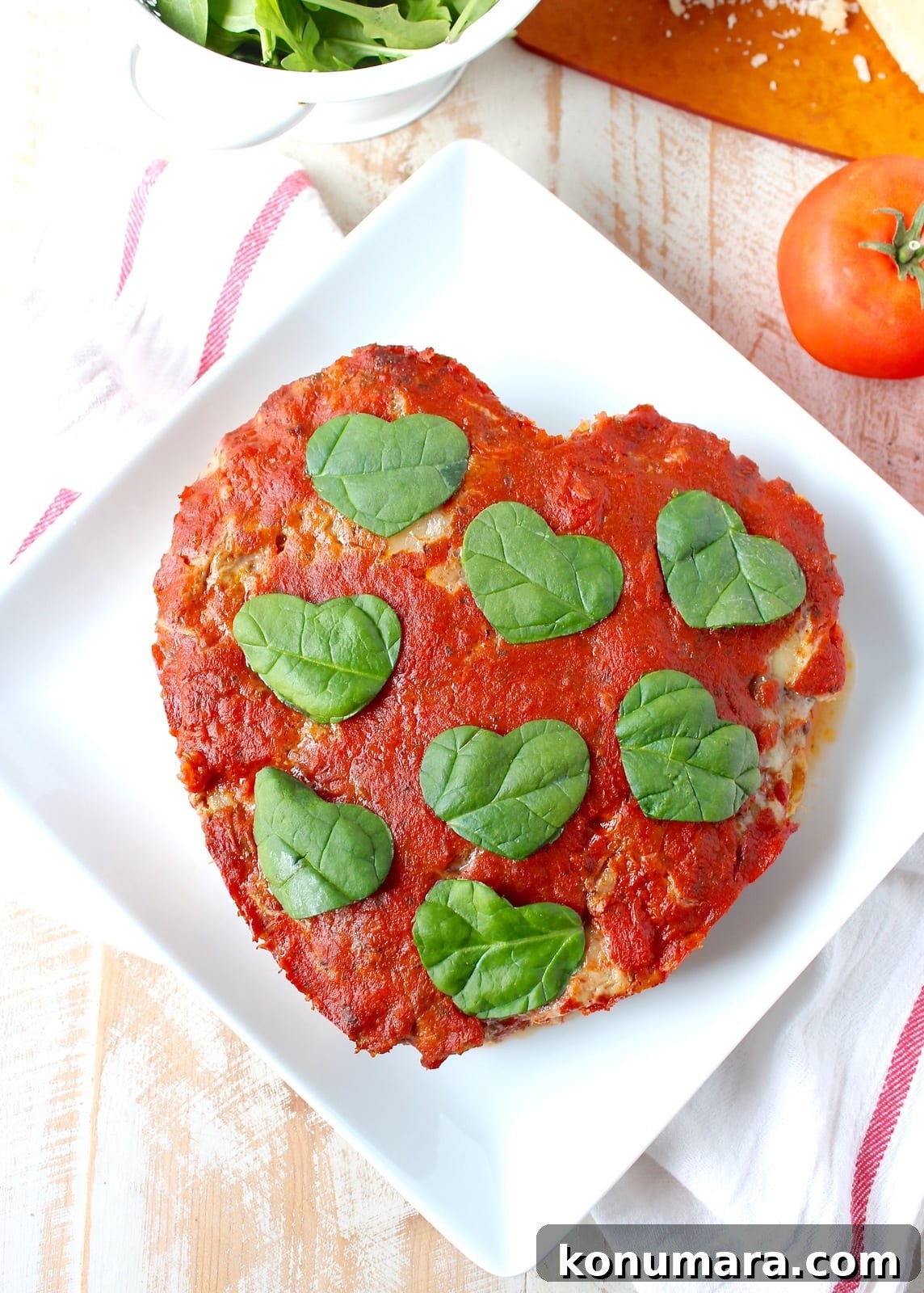 Heart-Shaped Meatloaf Recipe for Valentine's Dinner 12 This Italian Meatloaf recipe is easy to make & so delicious! It can be made into a heart shape for Valentine's Day, or made anytime of the year using a traditional meatloaf pan!