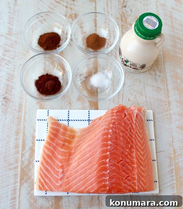 Smoky Cinnamon Chipotle Salmon Recipe 5 Finished cinnamon chipotle salmon plated