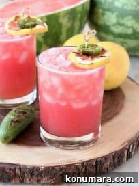 Grilled Jalapeno Watermelon Margarita