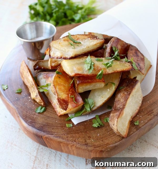 Crispy Salt and Vinegar Potato Wedges Recipe 4 Roasted salt and vinegar potatoes are a super simple side dish that's gluten free and vegan, and takes only about 5 minutes to prep!