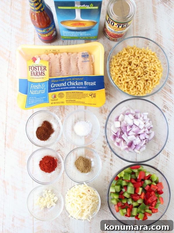 In one pot and only 29 minutes, prepare a delicious chicken fajita pasta dish that will easily become a weeknight family favorite! 